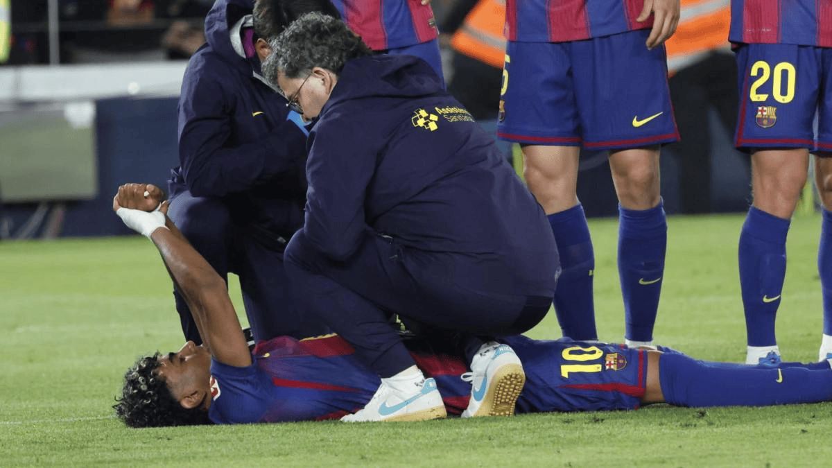 西甲 巴萨亚马尔腘绳肌撕裂无缘国家德比，或将赛季报销