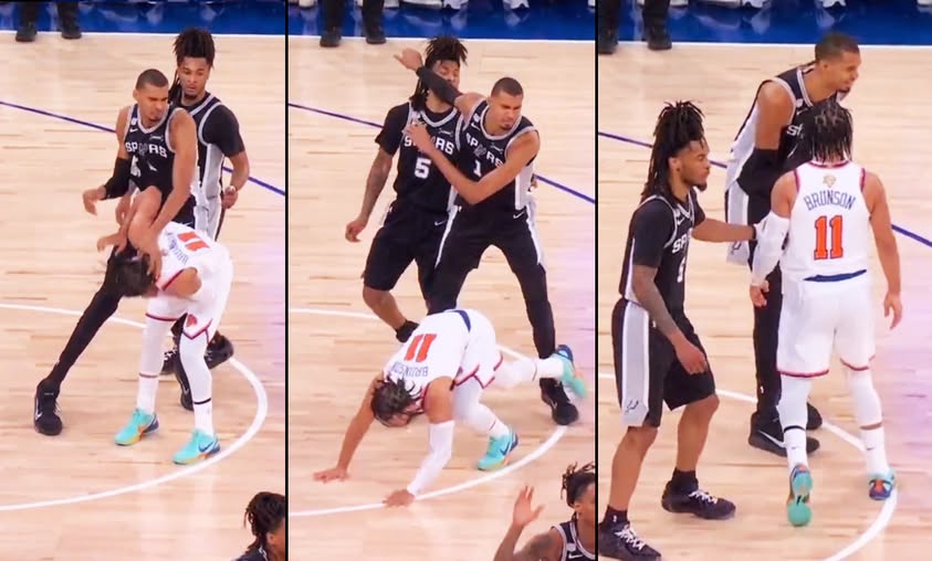 NBA 将复核文班对布伦森动作